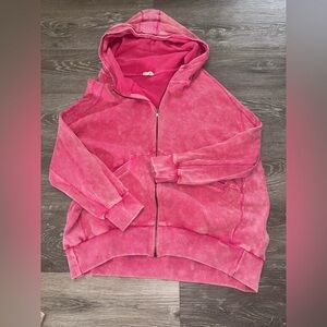 BiBi Vibrant Pink Waffle Knit Hoodie